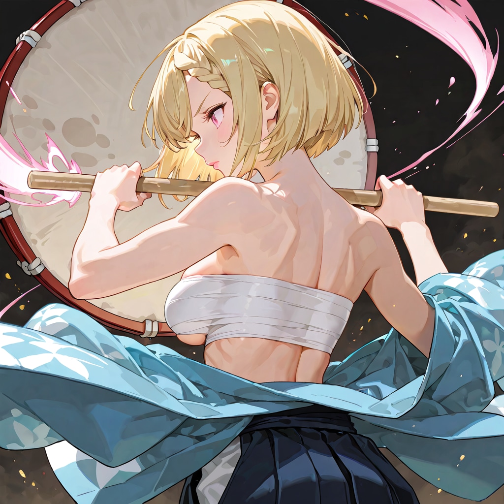 和太鼓を揺らす