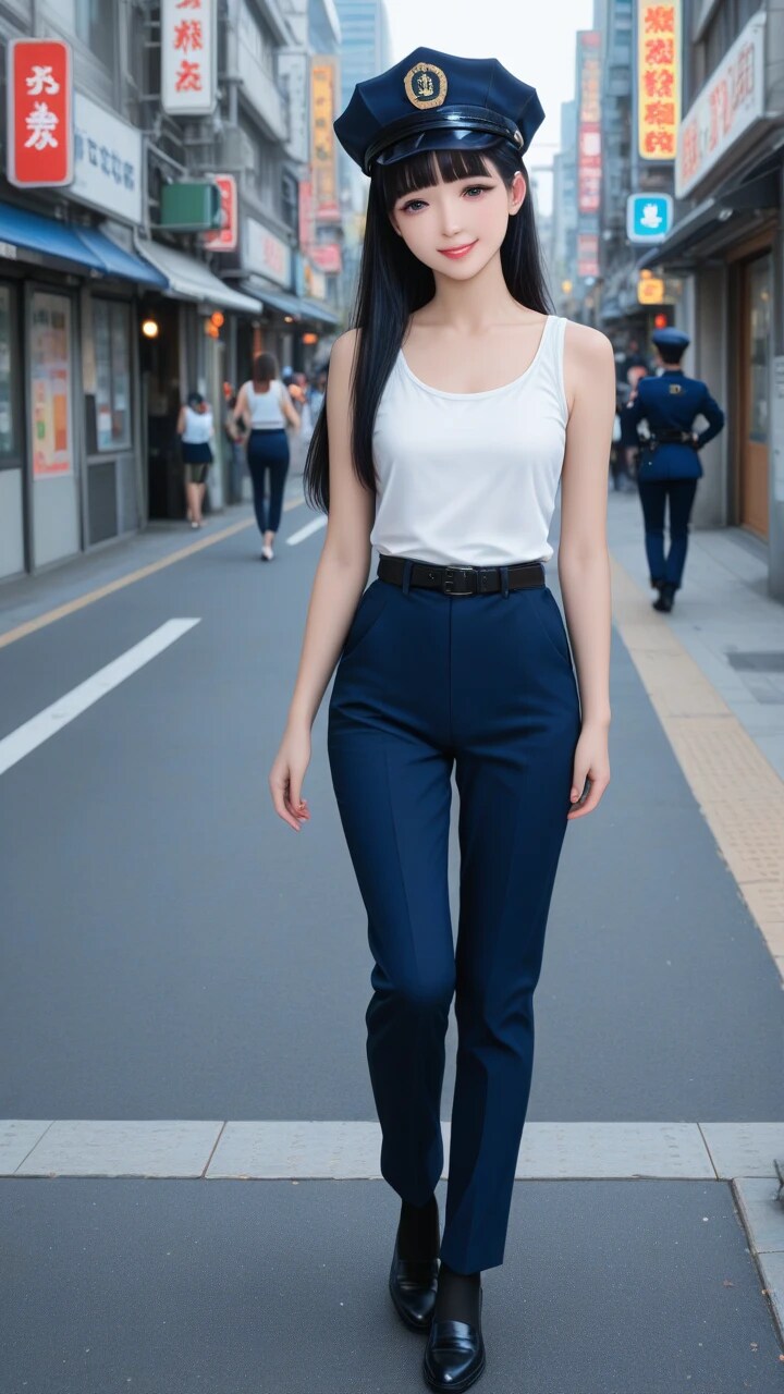 かっこかわいい婦警愛崎咲綺の日本橋パトロール