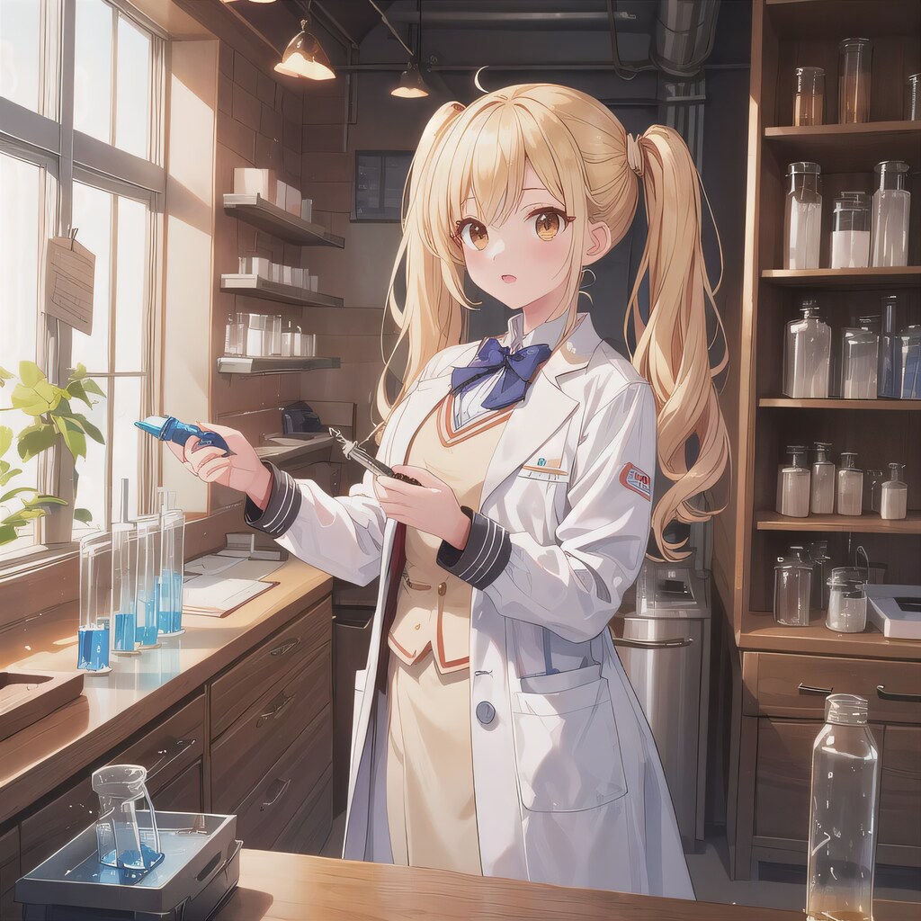 金髪ロングで白衣の少女１８