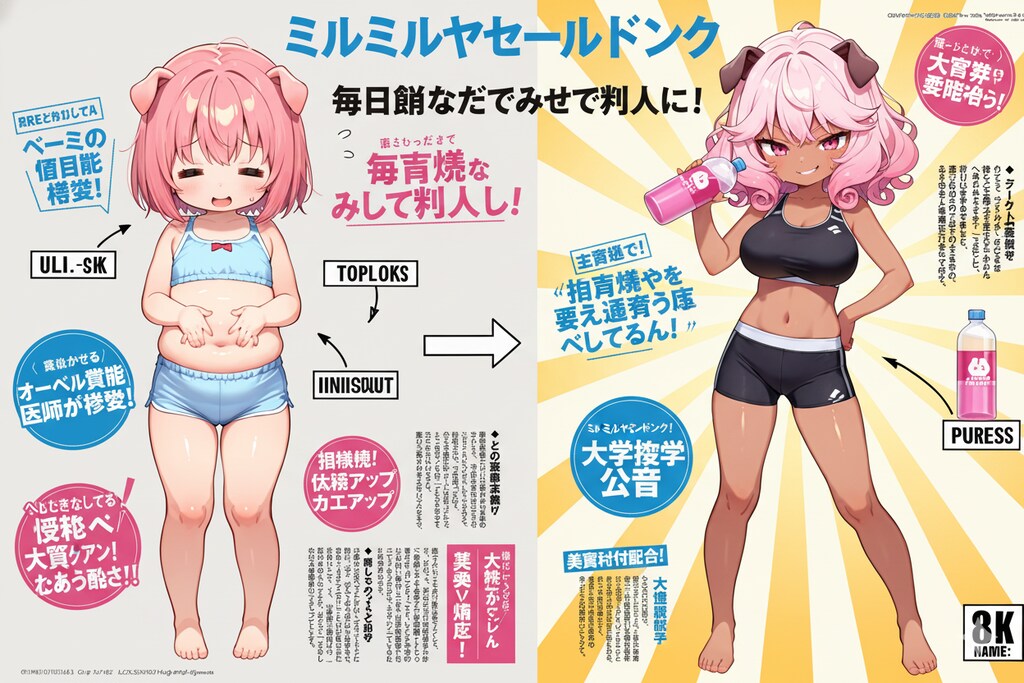 ミルミルヤセールドリンク！