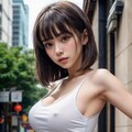 white tanktop armpit 6枚目