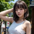 white tanktop armpit 8枚目