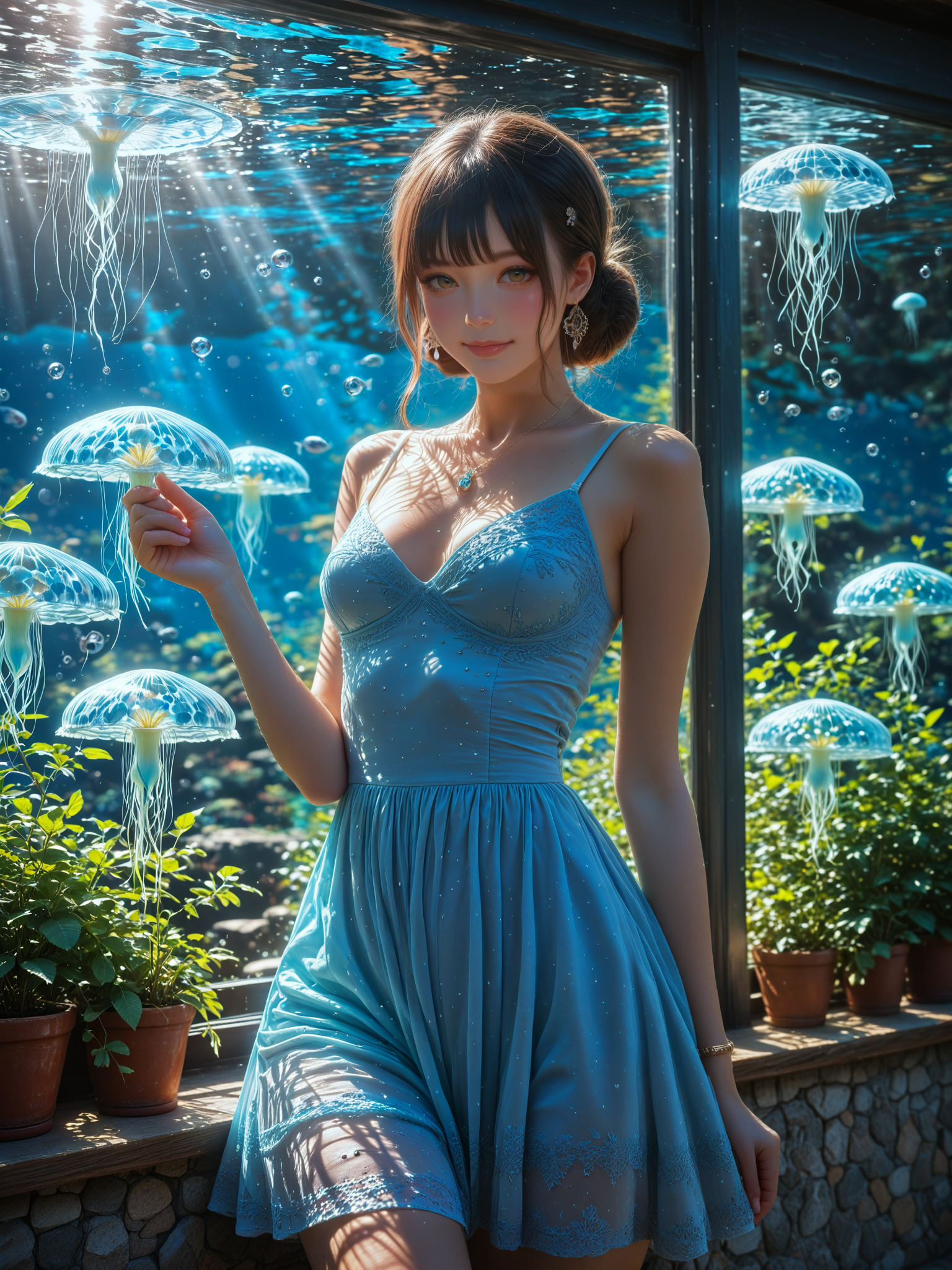 デート企画参加投稿(水族館デート) | の人気AIイラスト・グラビア