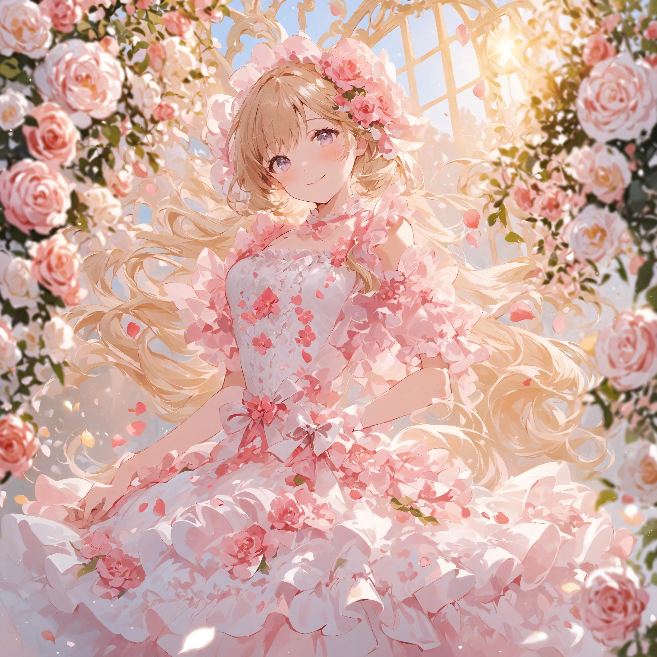 薔薇の花びらドレスちゃん