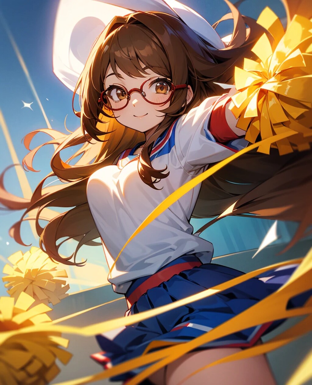 チアガール★めがねっこアイドル♪あたしをみて！