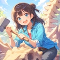化石発掘 4枚目