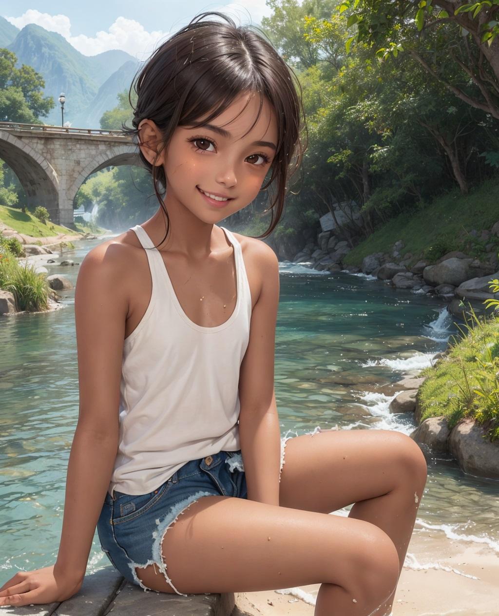 tanned girl