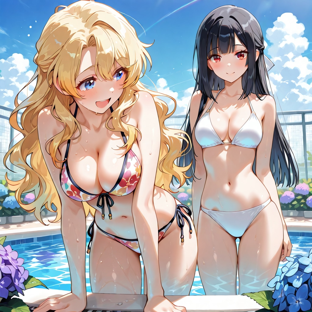 水着ちちぷいコンビ！