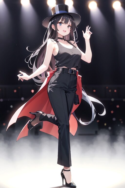 先輩アイドル歌手・黒猫絵馬　アイドルダンスフェスティバルに出演