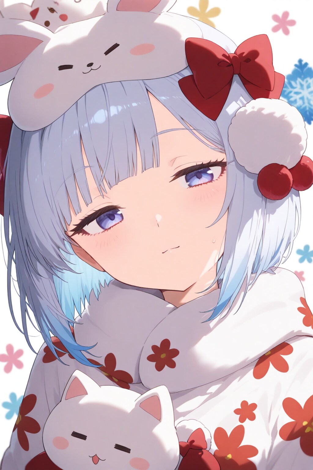 何とも言えない表情で