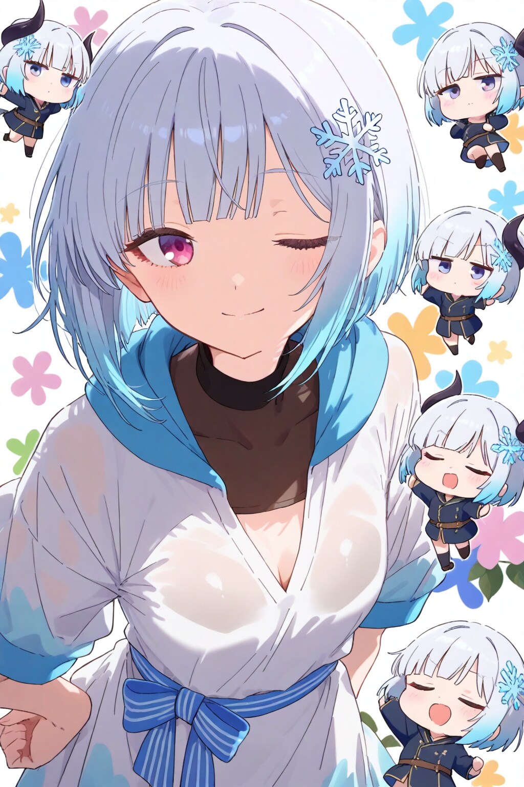 何とも言えない表情で