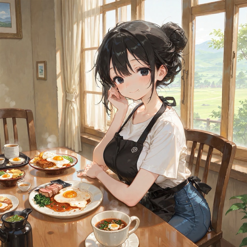ルリさんと朝ごはん