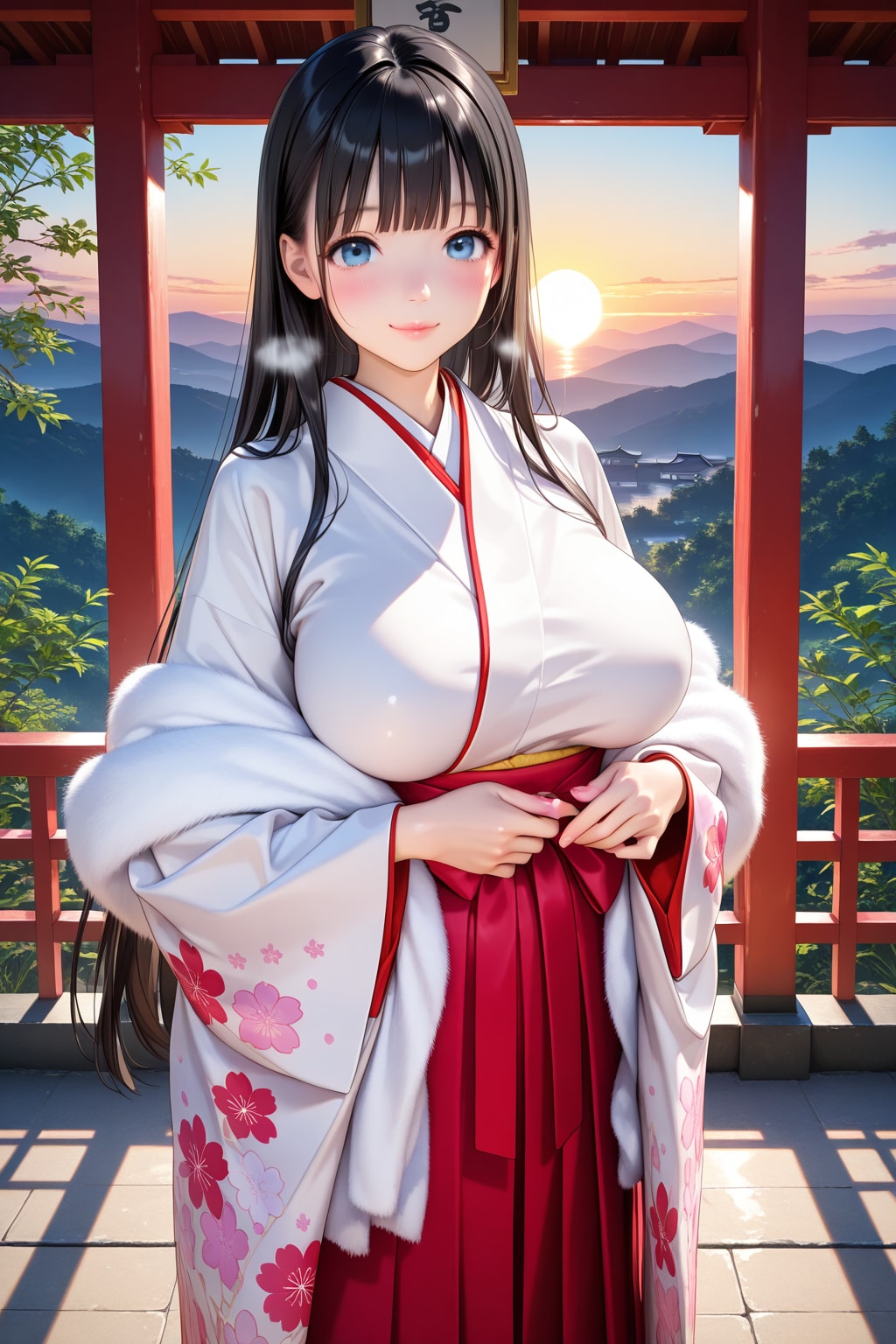新年の巫女さん