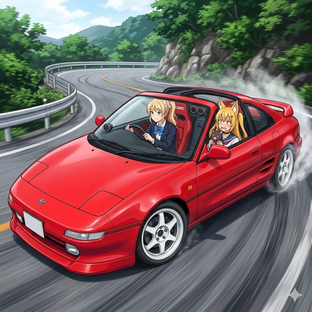 ミラさんを乗せ峠へ