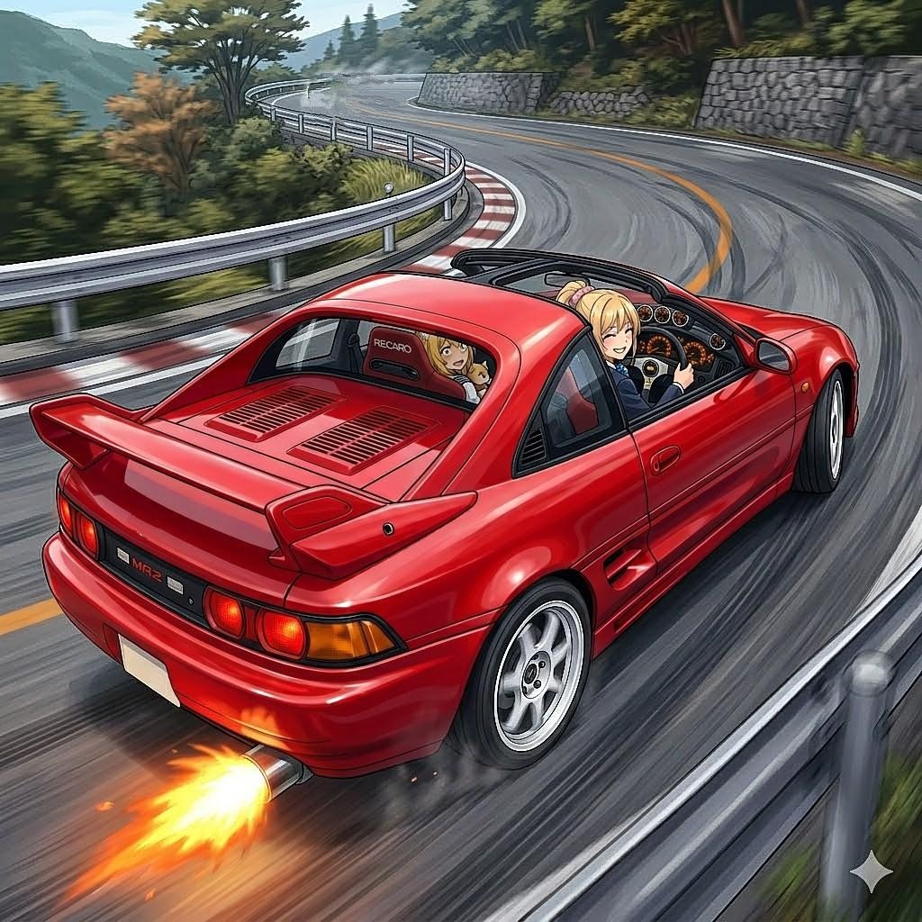 ミラさんを乗せ峠へ