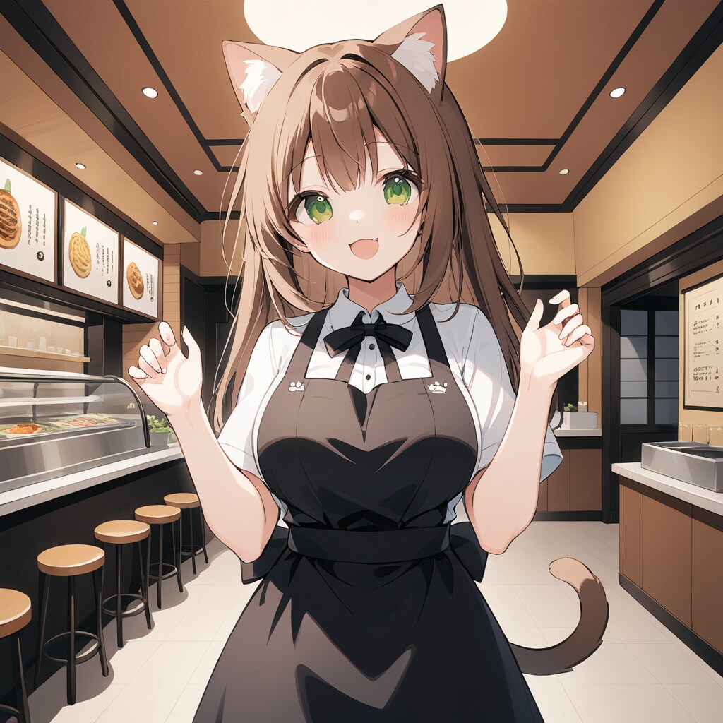 ネコの店員さん