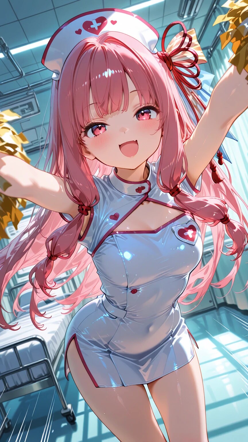 応援してくれる看護師茜 | の人気AIイラスト・グラビア