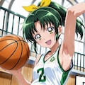 バスケを楽しむ緑川なお 4枚目