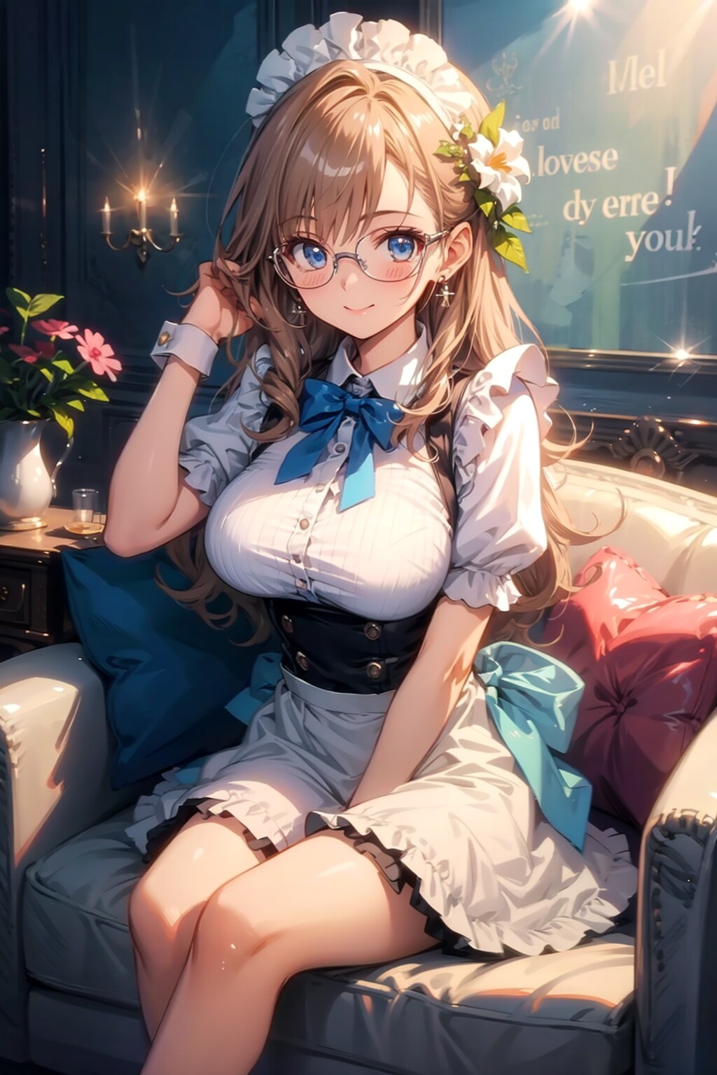 メガネ美少女メイド | の人気AIイラスト・グラビア