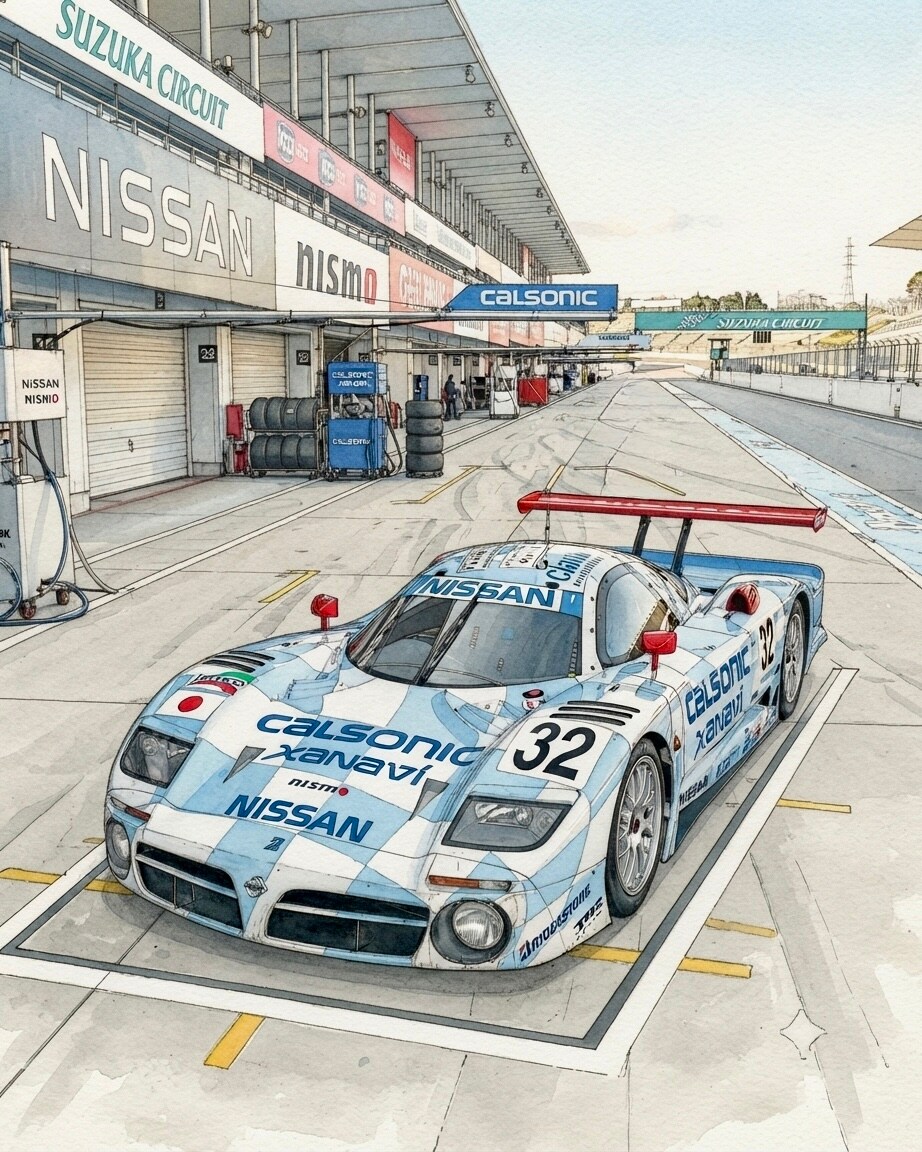 NISSAN R390 GT1レースカー'98 | の人気AIイラスト・グラビア