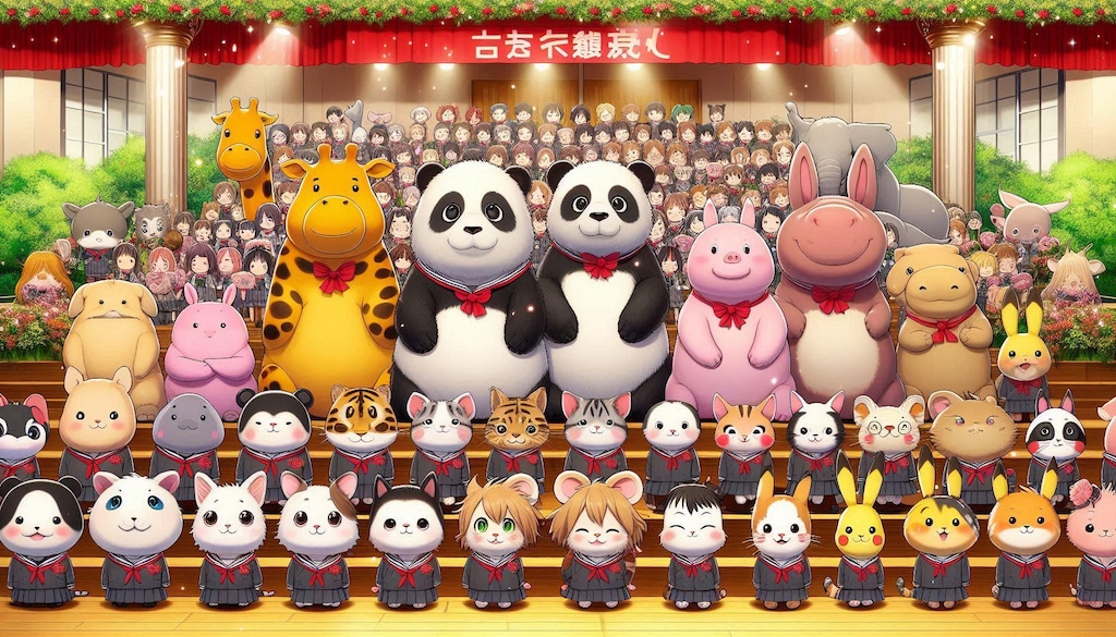 ２おめでとう　動物の一年生入学式