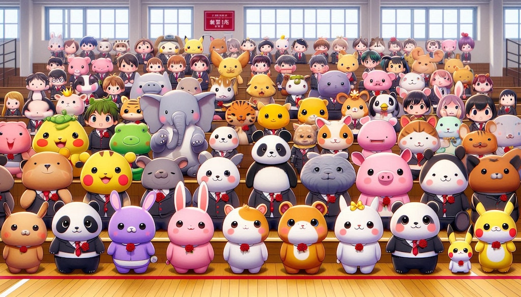 ２おめでとう　動物の一年生入学式