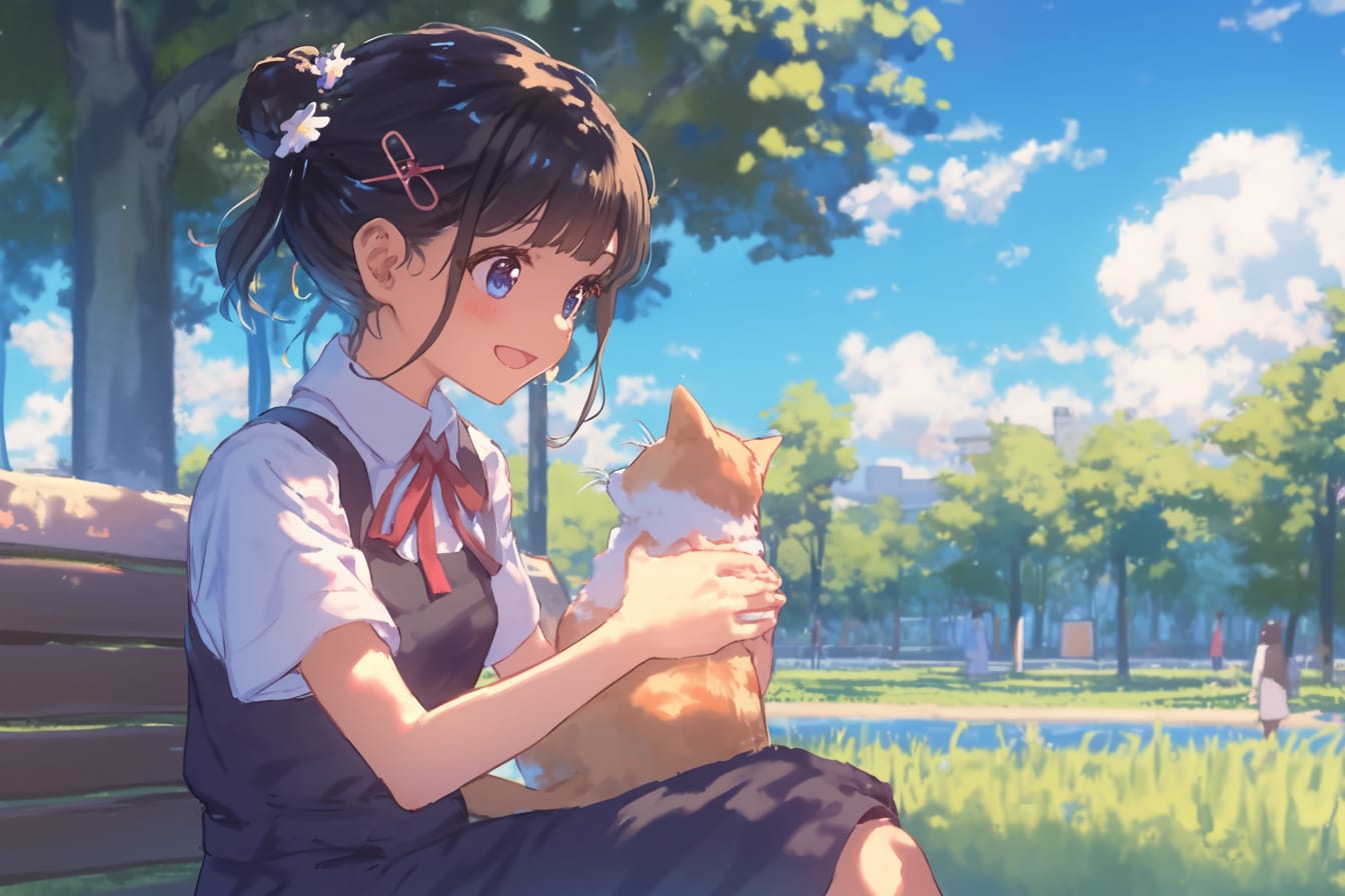 猫🐈とおだんごちゃん🍡✨113 | の人気AIイラスト・グラビア