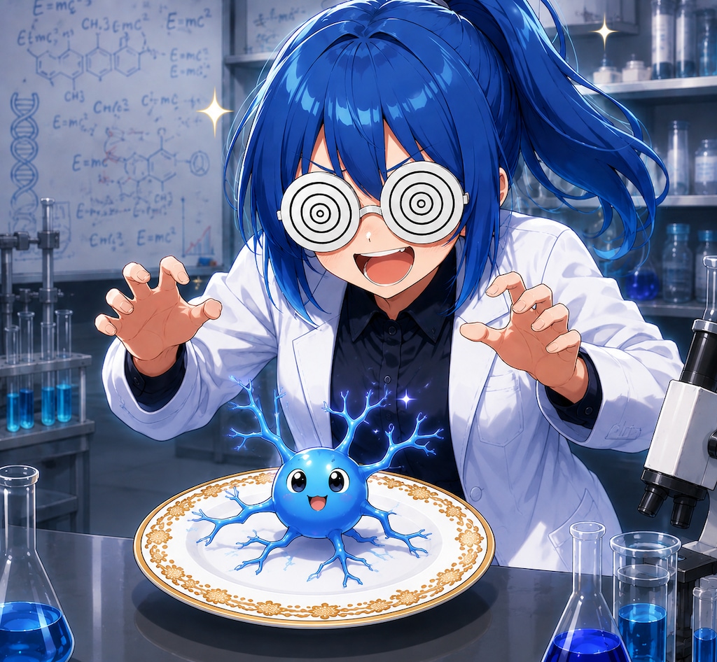 青ぽに博士と 謎のお皿