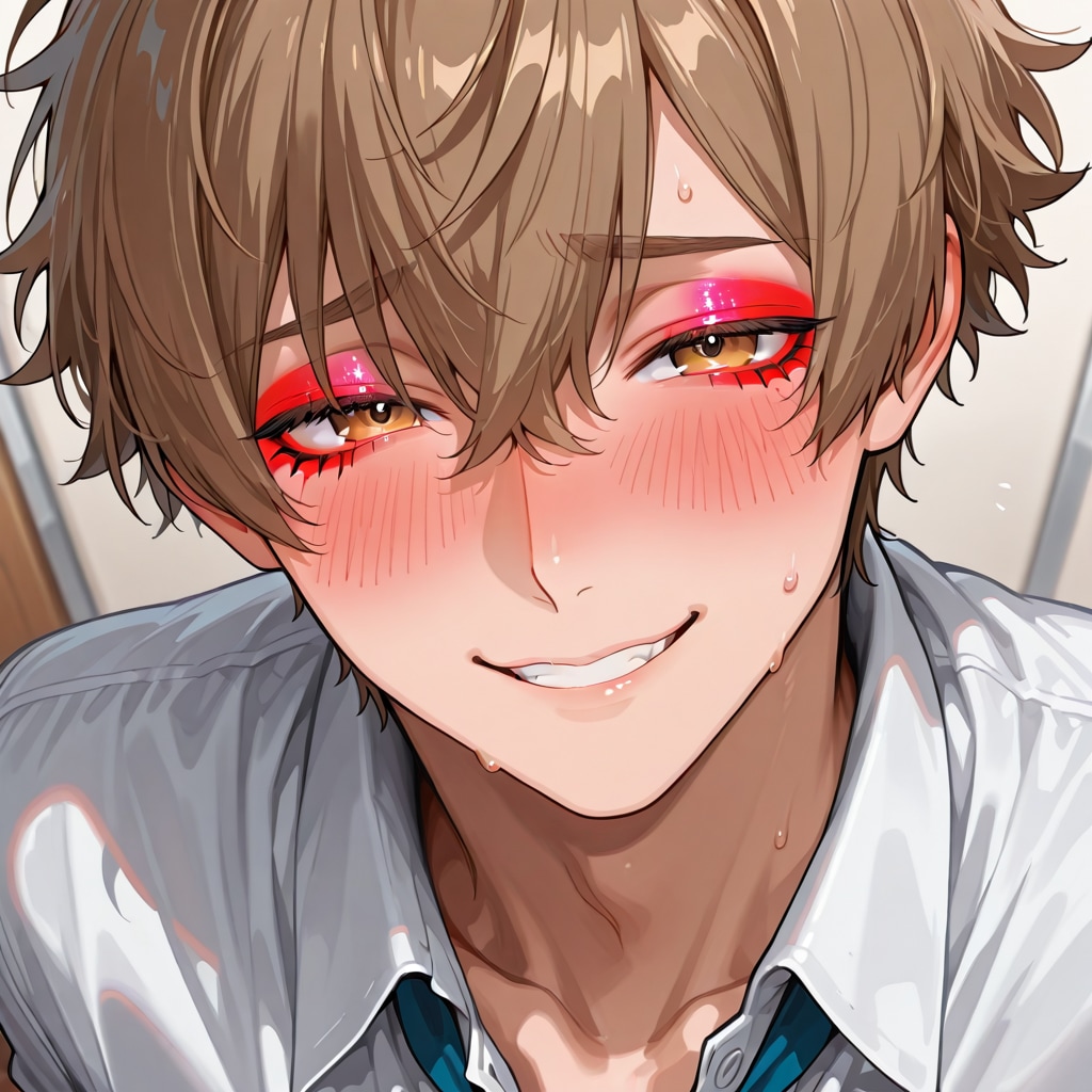 初めてのお化粧(男子)