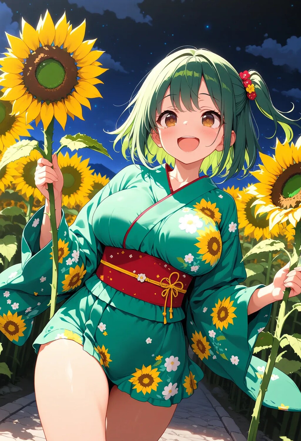 ひまわりが似合う よもぎちゃん♡