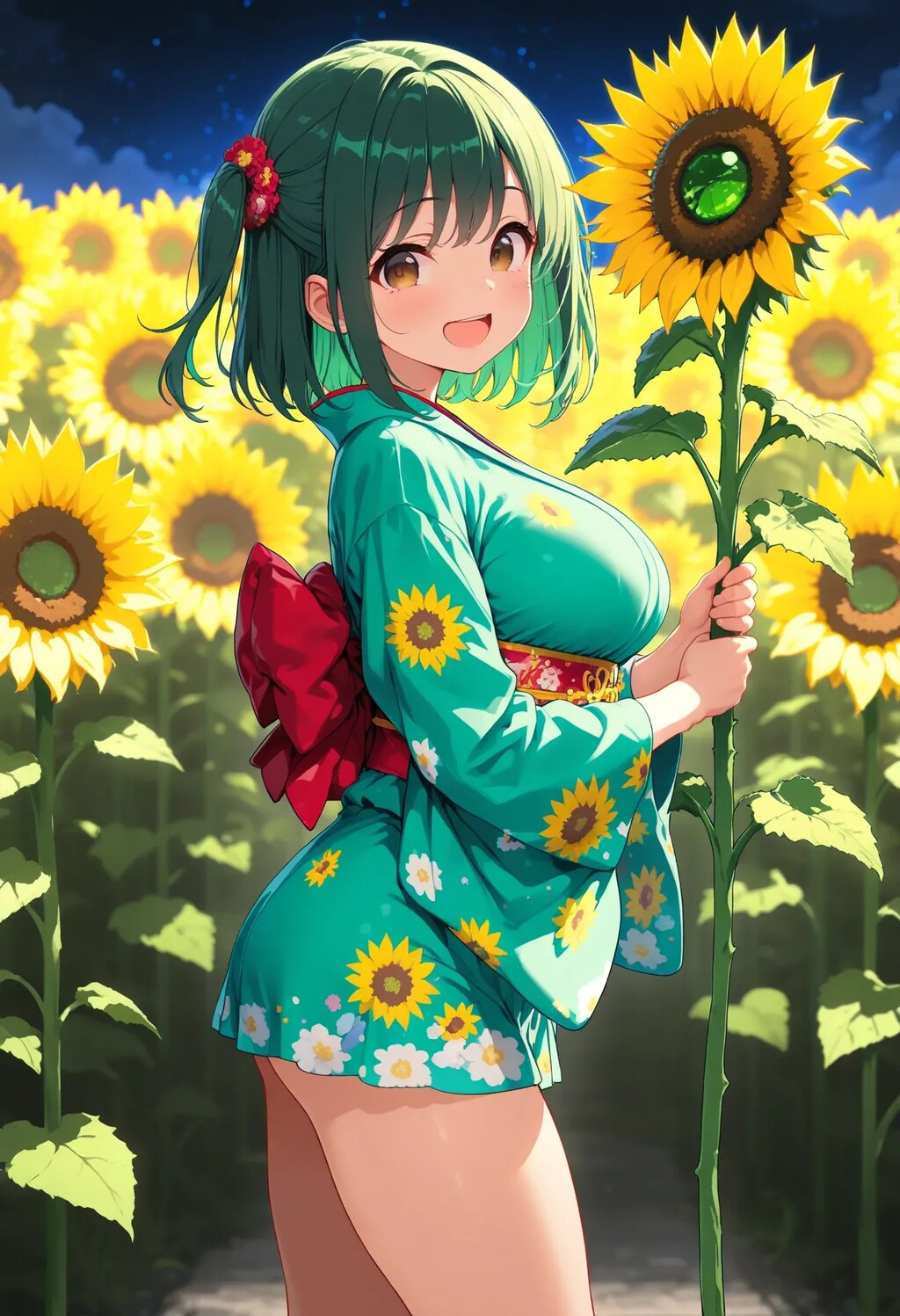 ひまわりが似合う よもぎちゃん♡