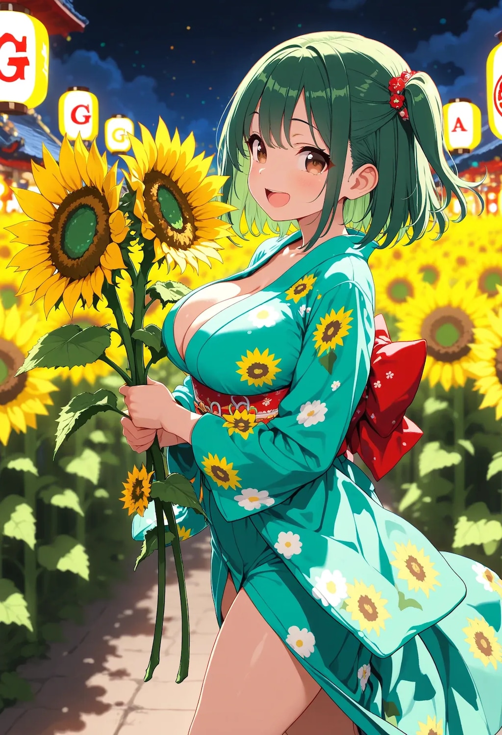 ひまわりが似合う よもぎちゃん♡