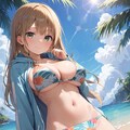 彼女が水着に着替えたら 4枚目
