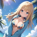 彼女が水着に着替えたら 3枚目