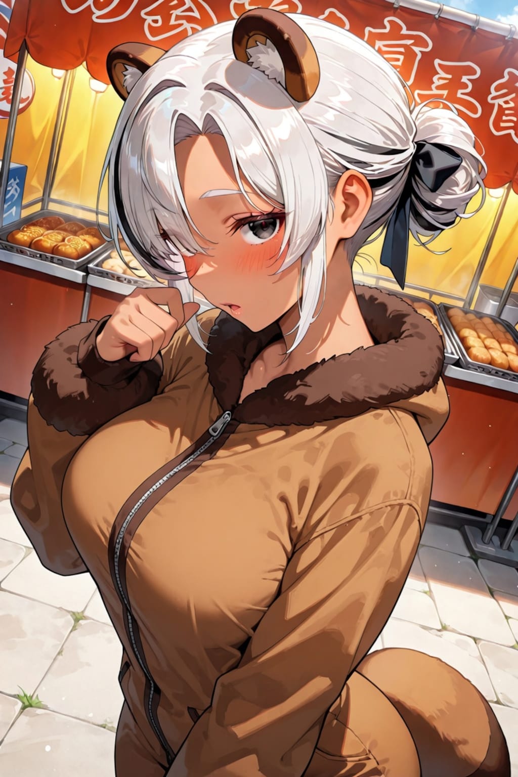 白たぬき①