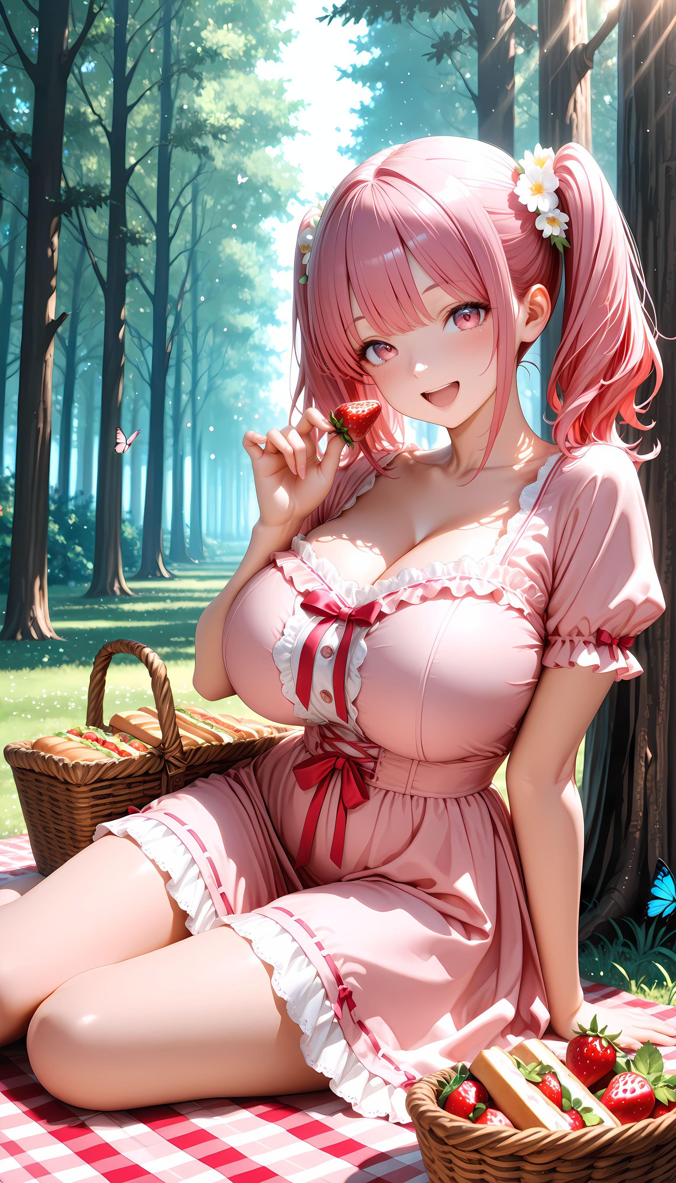 森のピクニック