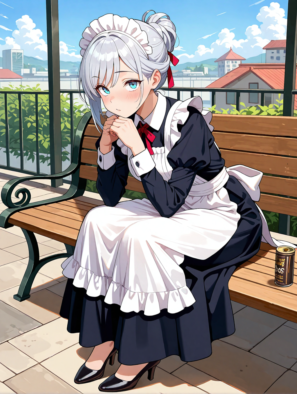 会社のビルの屋上の露峰さん