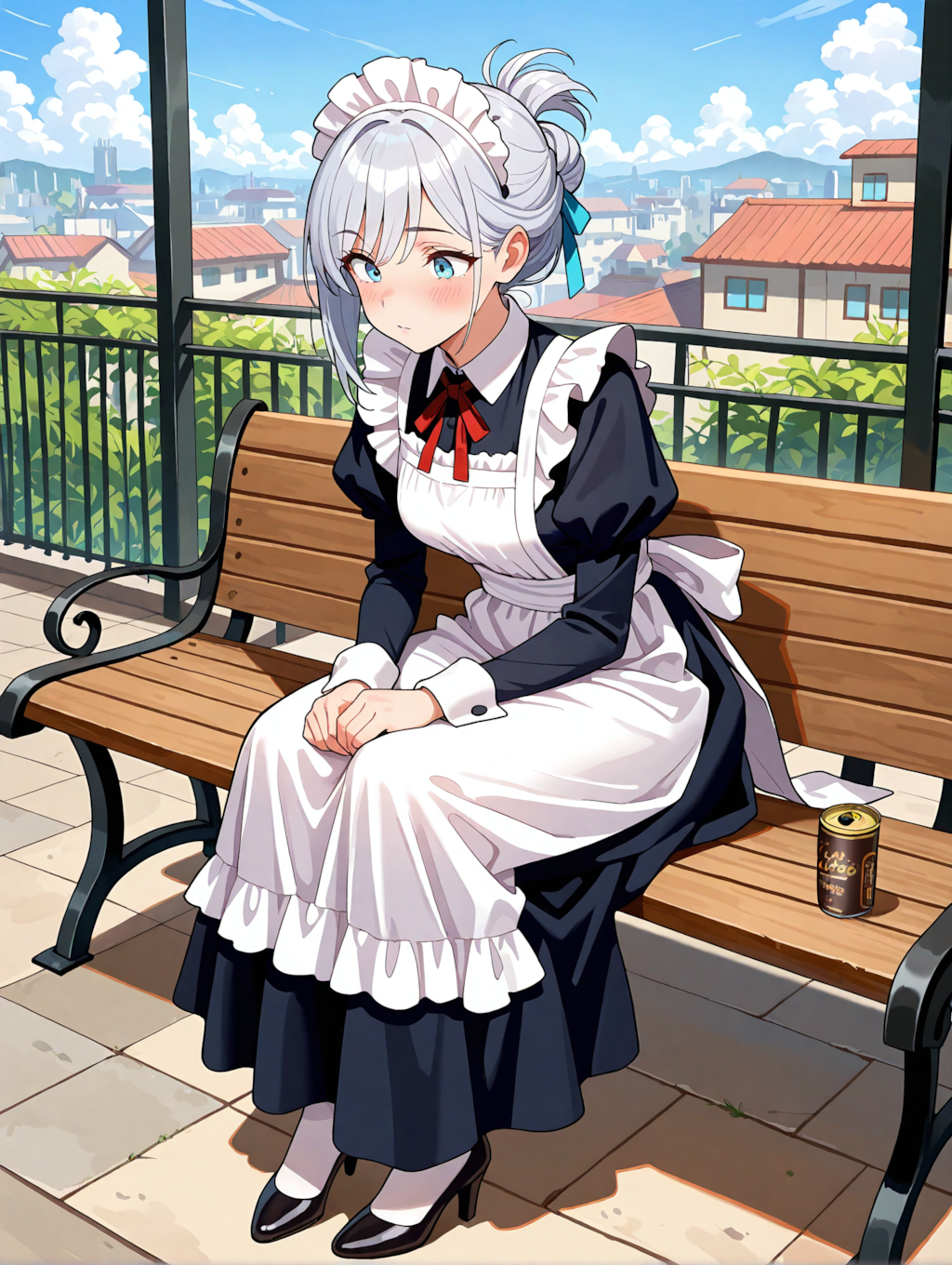 会社のビルの屋上の露峰さん