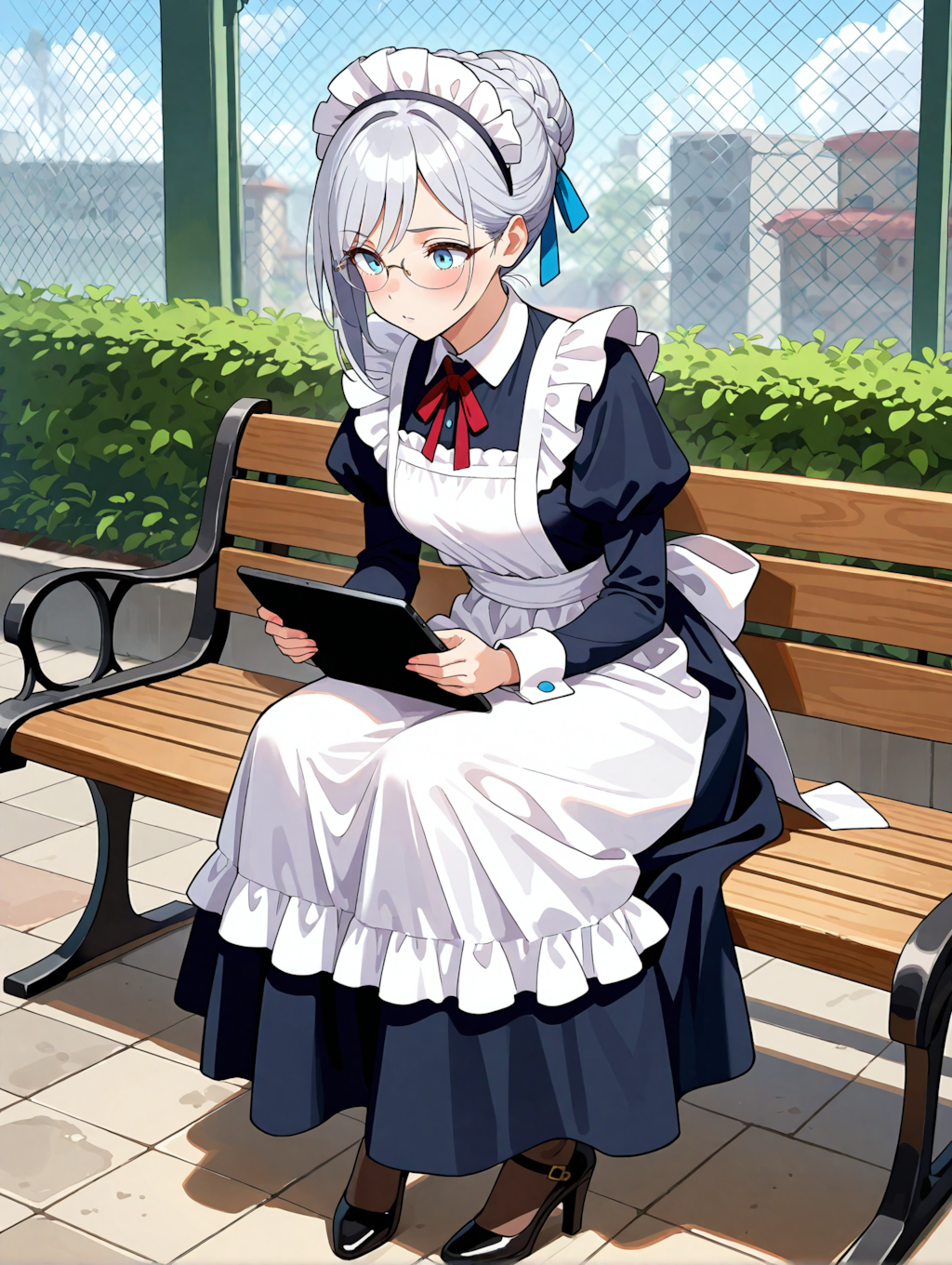 会社のビルの屋上の露峰さん