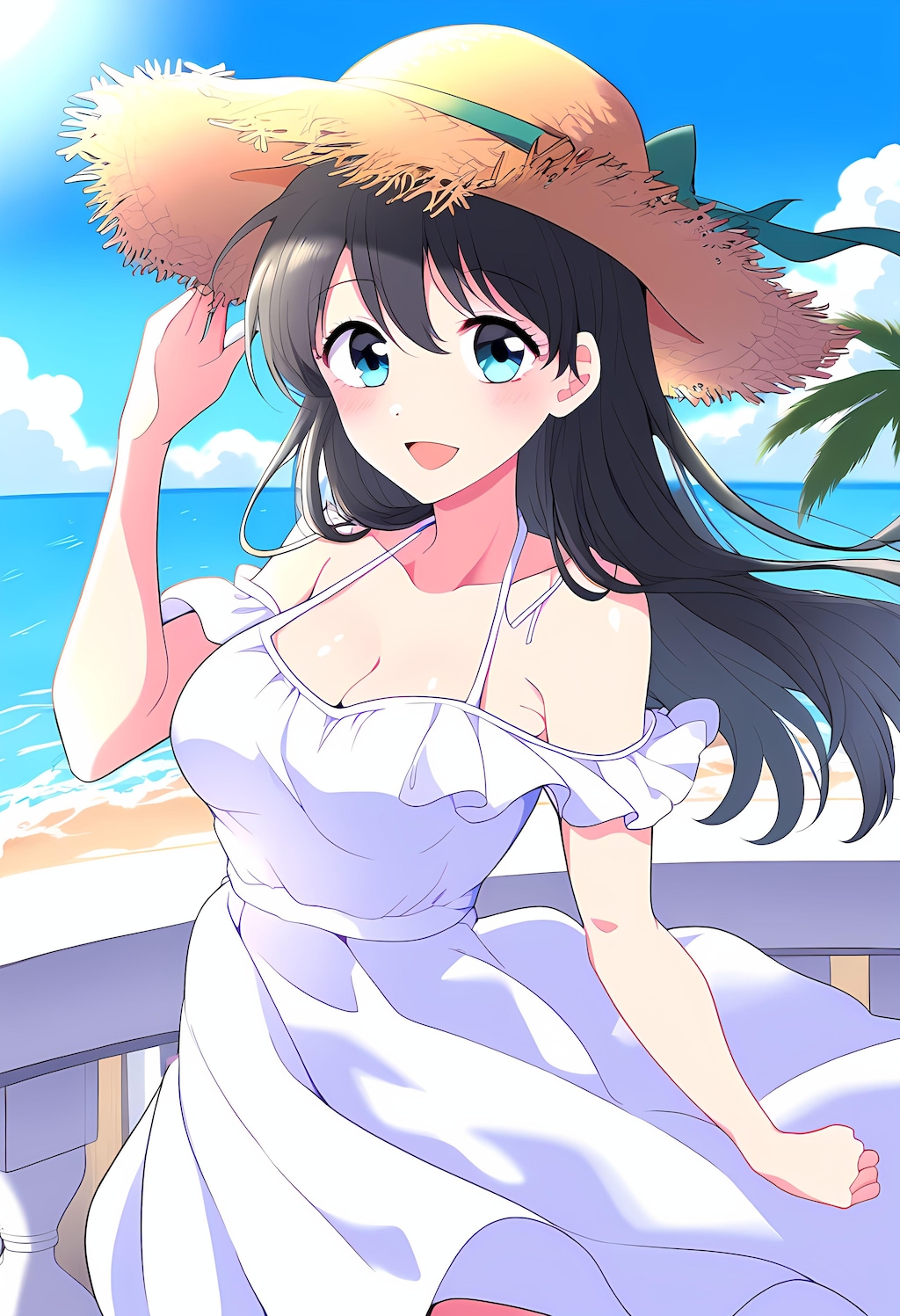 白ワンピうちの子