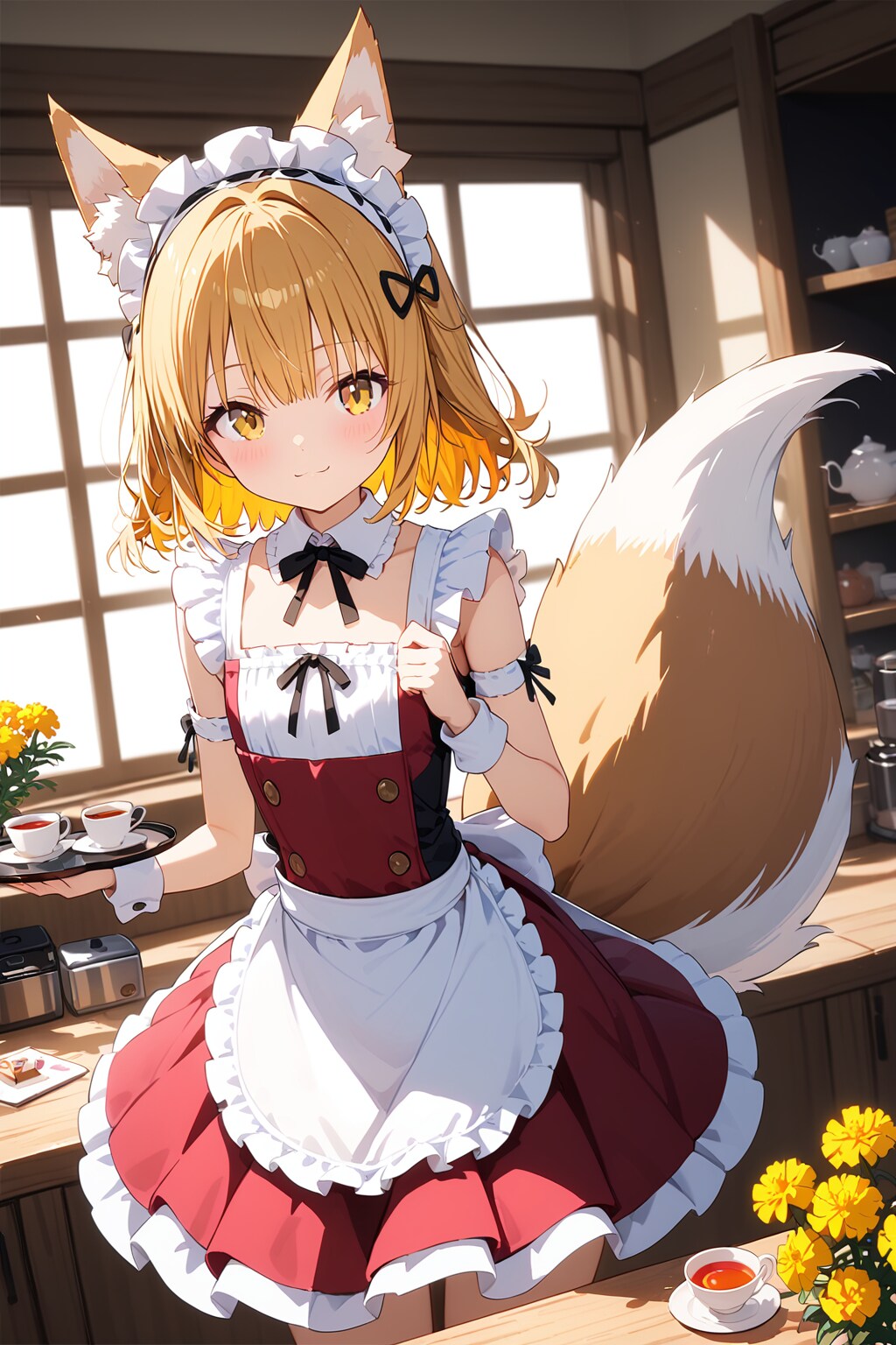 給仕するお狐さま