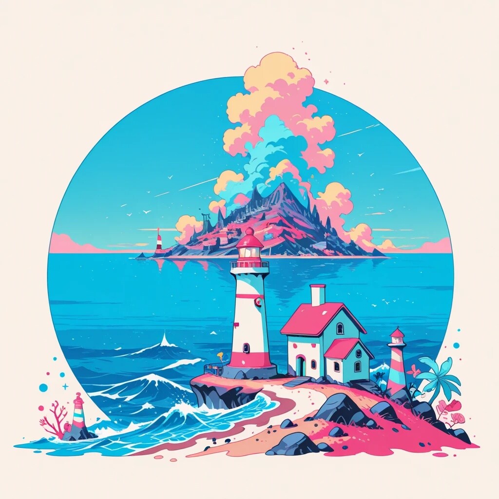 灯台岬 | の人気AIイラスト・グラビア