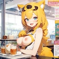 雑誌で紹介されるきぐるみカフェ 12枚目