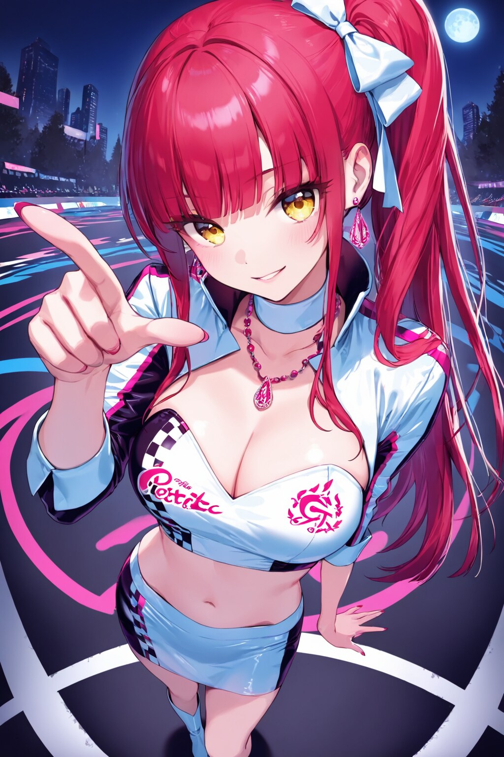 レースクイーンの赤髪ちゃん