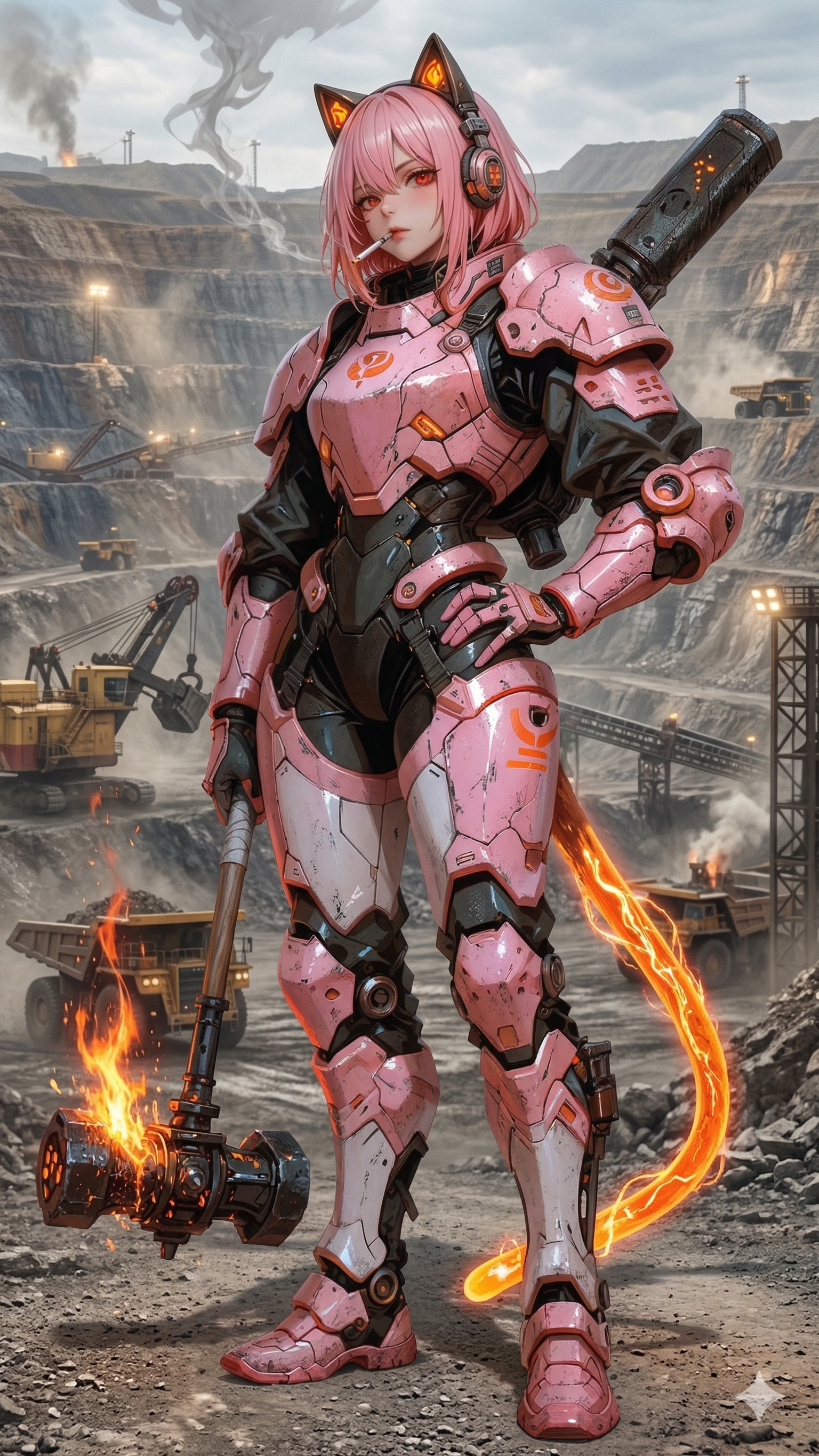 Mining? Sure. I'll do it... | の人気AIイラスト・グラビア