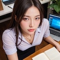 胸チラ社員ちゃん「先輩？」 3枚目