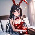 光沢赤エナメルバニーガール 3枚目