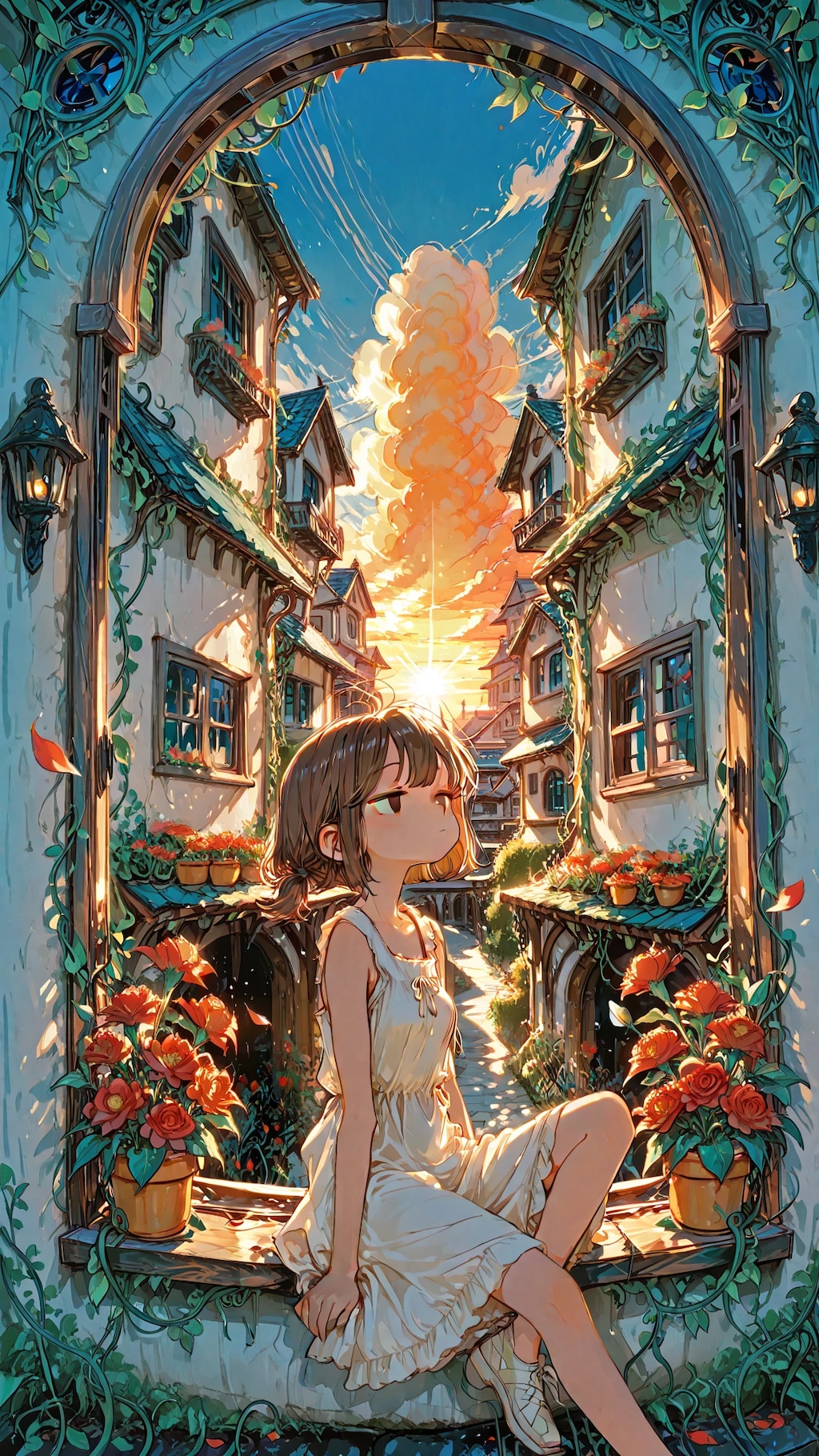 夕暮れ