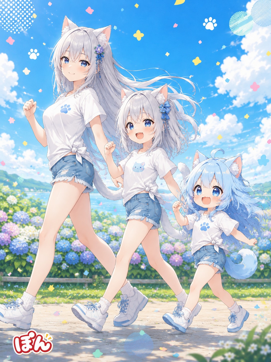 仲良し姉妹と