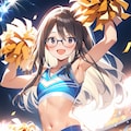 母娘のチアリーディング📣　　　　　　　　　　　　　　　　🦉 犬浦るか子 🦉　🐼 犬浦　里伽子 🐼 3枚目